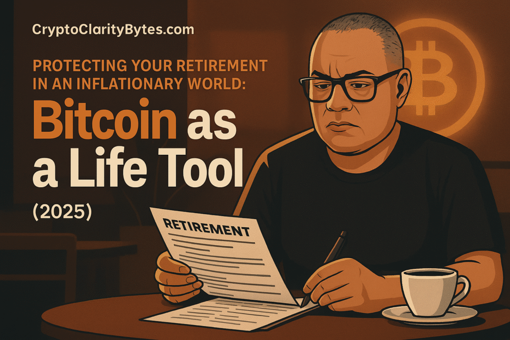 20250905 1206 bitcoin retirement shield remix 01k4ddcjbzexfae378t8nktsps